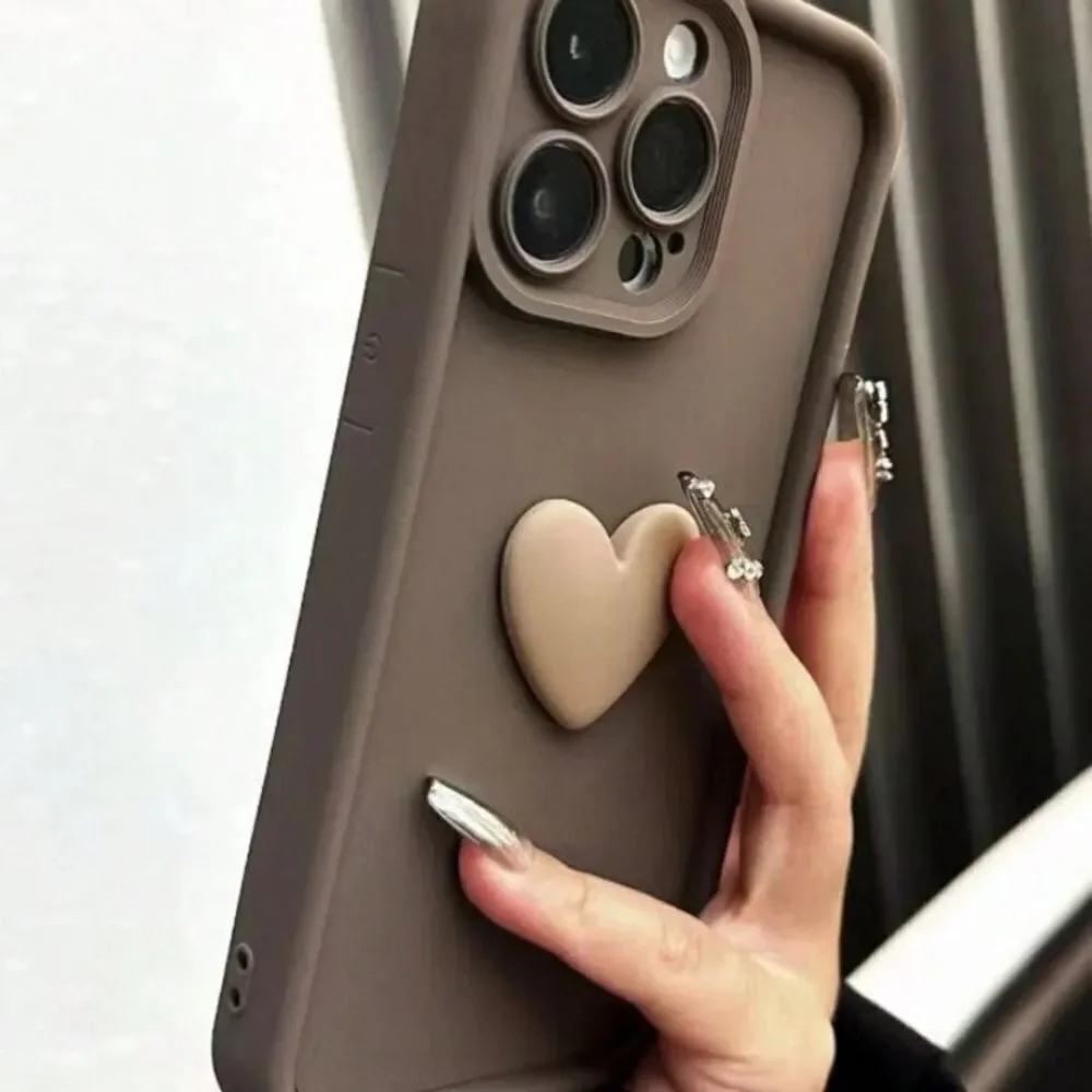 3for$20 NEW Full Coverage Shockproof Heart Design Phone Case 15 pro max